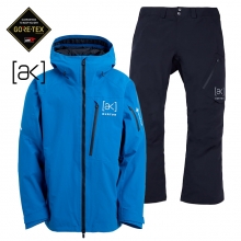버튼 스노우보드복 코디세트 #9 / 2526 [AK] 싸이클릭 고어텍스 자켓 - 블루 틸 + 2526 [AK] 싸이클릭 고어텍스 팬츠 (숏) - 트루 블랙 (100021BEVV / 1000012A04)