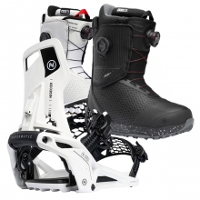 2526 니데커 오리지널 슈퍼매틱 스노우보드 바인딩 - 화이트 + 2526 니데커 리프트 프로 여성용 부츠 세트 (2526 Nidecker Og Supermatic snowboard bindings - White + 2526 Nidecker Rift Pro Women Snowboard Boots)