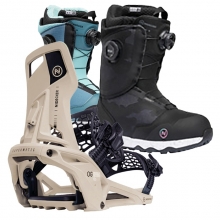 2526 니데커 오리지널 슈퍼매틱 스노우보드 바인딩 - 데저트 + 2526 니데커 리프트 여성용 부츠 세트 (2526 Nidecker Og Supermatic snowboard bindings - Desert + 2526 Nidecker Rift Women Snowboard Boots)