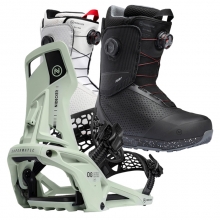 2526 니데커 오리지널 슈퍼매틱 스노우보드 바인딩 - 민트 + 2526 니데커 리프트 프로 남성용 부츠 세트 (2526 Nidecker Og Supermatic snowboard bindings - Mint + 2526 Nidecker Rift Pro Men Snowboard Boots)