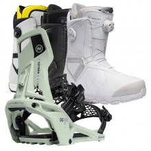 2526 니데커 오리지널 슈퍼매틱 스노우보드 바인딩 + 키타 남성용 세트 (2526 Nidecker Og Supermatic snowboard bindings - Mint + 2526 Nidecker Kita Mens Snowboard Boots)
