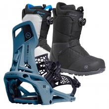 2526 니데커 오리지널 슈퍼매틱 스노우보드 바인딩 + 시에라 남성용 세트 (2526 Nidecker Og Supermatic snowboard bindings - Atlantic + 2526 Nidecker Sierra Mens Snowboard Boots)