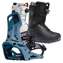 2526 니데커 오리지널 슈퍼매틱 스노우보드 바인딩 - 아틀란틱 + 2526 니데커 리프트 프로 남성용 부츠 세트 (2526 Nidecker Og Supermatic snowboard bindings - Atlantic + 2526 Nidecker Rift Pro Men Snowboard Boots)