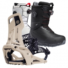 2526 니데커 오리지널 슈퍼매틱 스노우보드 바인딩 - 데저트 + 2526 니데커 리프트 프로 남성용 부츠 세트 (2526 Nidecker Og Supermatic snowboard bindings - Desert + 2526 Nidecker Rift Pro Men Snowboard Boots)