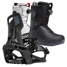 2526 니데커 오리지널 슈퍼매틱 스노우보드 바인딩 - 블랙 + 2526 니데커 리프트 프로 남성용 부츠 세트 (2526 Nidecker Og Supermatic snowboard bindings - Black + 2526 Nidecker Rift Pro Men Snowboard Boots)