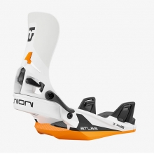 2526 유니온 스노우보드 바인딩 아틀라스 스텝온 - 화이트/오렌지 (12000100-WHO)