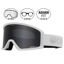 2526 드래곤 보드 스키 고글 DX3 OTG 화이트 스파이더 루마렌즈 - 다크 스모크 + 보너스 : 클리어 렌즈 (25DRG114N6130105)