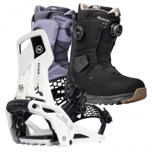 2526 니데커 오리지널 슈퍼매틱 스노우보드 바인딩 + 니데커 스노우보드 알타이 여성용 세트 (2526 Nidecker Og Supermatic snowboard bindings - White + 2526 Nidecker Altai Women Snowboard Boots)