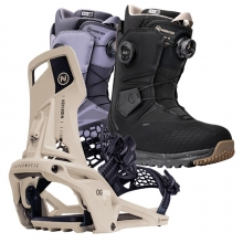 2526 니데커 오리지널 슈퍼매틱 스노우보드 바인딩 + 니데커 스노우보드 알타이 여성용 세트 (2526 Nidecker Og Supermatic snowboard bindings - Desert + 2526 Nidecker Altai Women Snowboard Boots)