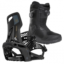 2526 니데커 오리지널 슈퍼매틱 스노우보드 바인딩 + 니데커 스노우보드 키타 여성용 세트 (2526 Nidecker Og Supermatic snowboard bindings - Black + 2526 Nidecker Kita Women Snowboard Boots - Black)