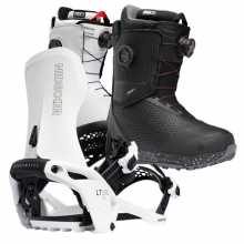 2526 니데커 라이트닝 슈퍼매틱 스노우보드 바인딩 - 화이트 + 2526 니데커 리프트 프로 여성용 부츠 세트 (2526 Nidecker Lt Supermatic snowboard bindings - White + 2526 Nidecker Rift Pro Women Snowboard Boots)