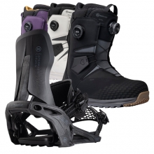 2526 니데커 카본 슈퍼매틱 스노우보드 바인딩 + 알타이 남성용 세트 (2526 Nidecker Supermatic Carbon snowboard bindings - Black + 2526 Nidecker Altai Men Snowboard Boots)