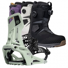 2526 니데커 오리지널 슈퍼매틱 스노우보드 바인딩 + 알타이 남성용 세트 (2526 Nidecker Og Supermatic snowboard bindings - Mint + 2526 Nidecker Altai Men Snowboard Boots)