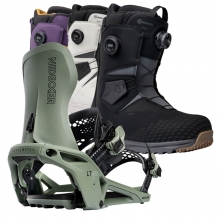 2526 니데커 라이트닝 슈퍼매틱 스노우보드 바인딩 + 알타이 남성용 세트 (2526 Nidecker Lt Supermatic snowboard bindings - Olive + 2526 Nidecker Altai Men Snowboard Boots)