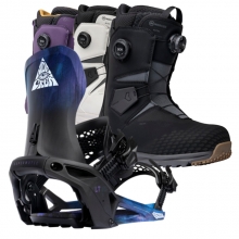 2526 니데커 라이트닝 슈퍼매틱 스노우보드 바인딩 + 알타이 남성용 세트 (2526 Nidecker Lt Supermatic snowboard bindings - Bio Black + 2526 Nidecker Altai Men Snowboard Boots)