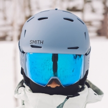 2526 스미스 보드 스키 고글 포디 맥 XL 그라나이트 블루 - 크로마팝 에브리데이 블루 미러 + 보너스 : 크로마팝 스톰 블루 센서 미러 (4D MAG XL-1988)