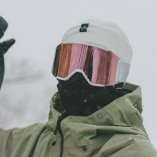 2526 스미스 보드 스키 고글 스쿼드 맥 화이트 베이퍼 - 크로마팝 에브리데이 로즈 골드 미러 + 보너스 : 크로마팝 스톰 로즈 플래쉬 (SQUAD MAG-3302)