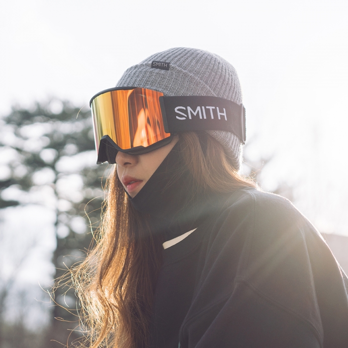 2526 스미스 스노우보드 고글 스쿼드 XL 블랙 - 레드 Sol-X 미러 + 보너스 : 클리어 (SQUAD XL-2197)