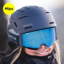 2526 스미스 보드 스키 헬멧 빈티지 2 밉스 - 매트 로얄 네이비 / 울프 그레이 (E00563-2YI)