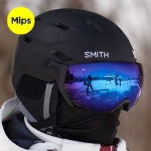 2526 스미스 보드 스키 바이저 헬멧 서베이 밉스 - 매트 블랙 / 변색 로즈 플래쉬 (SM25SURMH-MB/CPRF)