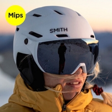 2526 스미스 보드 스키 바이저 헬멧 서베이 밉스 - 매트 화이트 / 변색 로즈 플래쉬 (SM25SURMH-MW/CPRF)