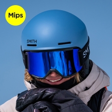 2526 스미스 보드 스키 아시안핏 헬멧 메소드 프로 밉스 - 매트 그라나이트 블루 (SM25METPMAF-MGB)
