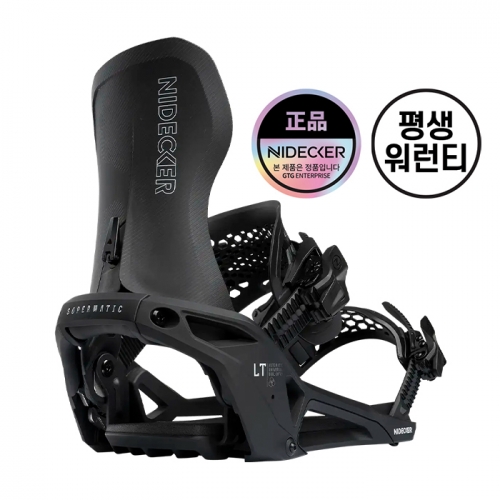 2526 니데커 라이트닝 슈퍼매틱 스노우보드 바인딩 - Black (N.26.BNU.SPL.BK)