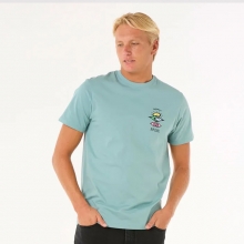 립컬 남성용 티셔츠 반팔티 서치 아이콘 - 블루 라군 (0CBMTE3038)