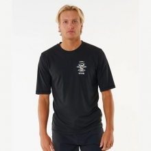 립컬 남성용 래쉬가드 아이콘 서프라이트 반팔 - 블랙 (14YMRV0090)