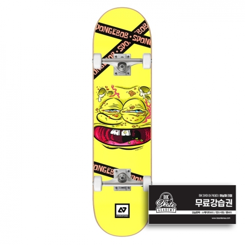 Hydroponic Sponge Bob 7.250&Prime; Skateboard Complete (하이드로포닉 스폰지 밥 스케이트보드 컴플릿)