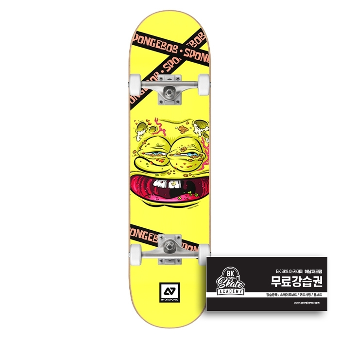Hydroponic Sponge Bob 7.250&Prime; Skateboard Complete (하이드로포닉 스폰지 밥 스케이트보드 컴플릿)