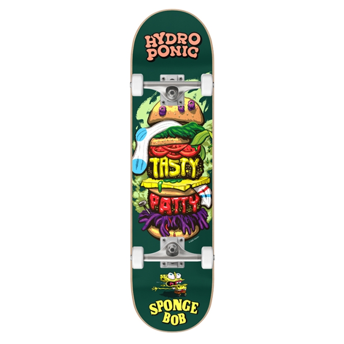 Hydroponic Sponge Bob Burger 7.75″ Skateboard Complete (하이드로포닉 스폰지 밥 버거 스케이트보드 컴플릿)