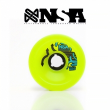 Never Summer Hustle 75mm/78a Wheels - Yellow (네버썸머 허슬 롱보드 휠)