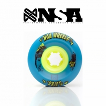 Never Summer Drift 70mm/81a Wheels - Cyan (네버썸머 드리프트 롱보드 휠)