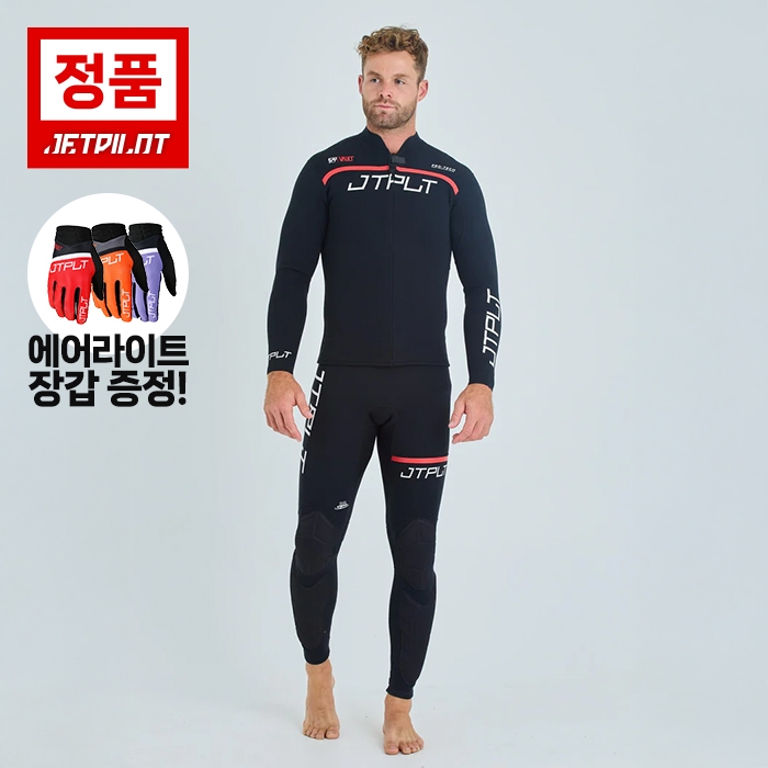 [젯파일럿 웻슈트 세트] 2025 RX 볼트 레이스 자켓 + 팬츠 [블랙/화이트]