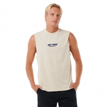 립컬 남성용 머슬핏티 티셔츠 퀘스트 룩업 - 빈티지 화이트 (0JYMTE8861)