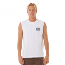 립컬 남성용 머슬핏티 티셔츠 베이퍼쿨 서치 트렉 - 화이트 (0K7MTE0090)