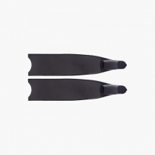 리더핀 프리다이빙 스노클링 100% 퓨어카본 바이핀 - 블랙 풋포켓 롱핀