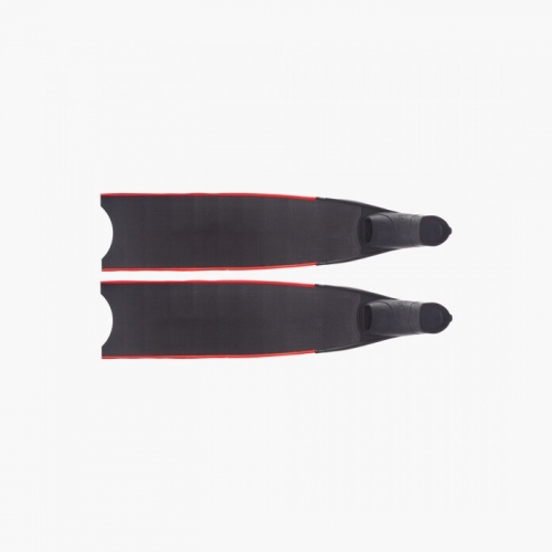 리더핀 프리다이빙 스노클링 100% 퓨어카본 바이핀 - 블랙 풋포켓 롱핀