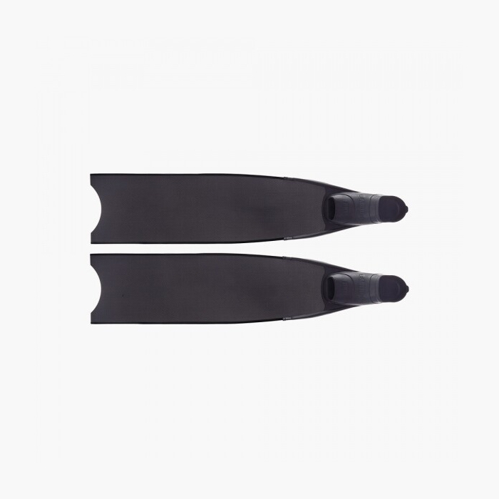 리더핀 프리다이빙 스노클링 100% 퓨어카본 바이핀 - 블랙 풋포켓 롱핀