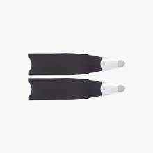 리더핀 프리다이빙 스노클링 100% 퓨어카본 바이핀 - 화이트 풋포켓 롱핀