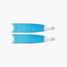 리더핀 프리다이빙 스노클링 블루 아이스 바이핀 - 화이트 풋포켓 롱핀