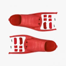 리더핀 프리다이빙 스노클링 포르자 - 레드 풋포켓 어셈블리 세트 포함