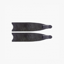 리더핀 프리다이빙 스노클링 카모플라주 100% 카본 바이핀 - 블랙 풋포켓 롱핀