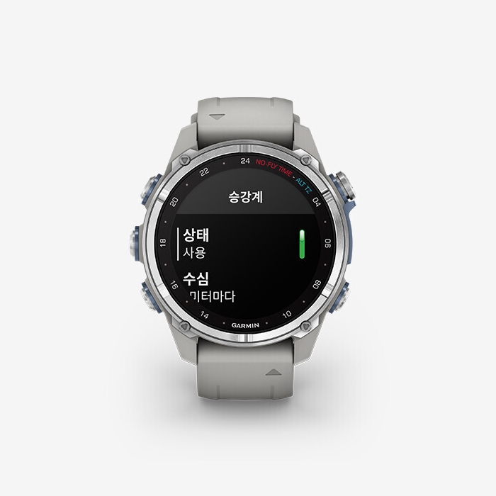 가민 프리다이빙 컴퓨터 디센트 MK3 43mm 포그그레이 (54368)