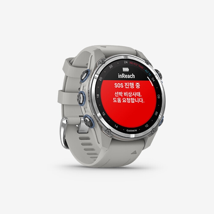 가민 프리다이빙 컴퓨터 디센트 MK3 43mm 포그그레이 (54368)