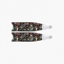 리더핀 프리다이빙 스노클링 바이커스 바이핀 - 화이트 풋포켓 롱핀