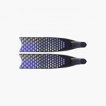 리더핀 프리다이빙 스노클링 레인보우 머메이드 바이핀 - 블랙 풋포켓 롱핀