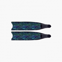 리더핀 프리다이빙 스노클링 드래곤 스케일스 바이핀 - 블랙 풋포켓 롱핀