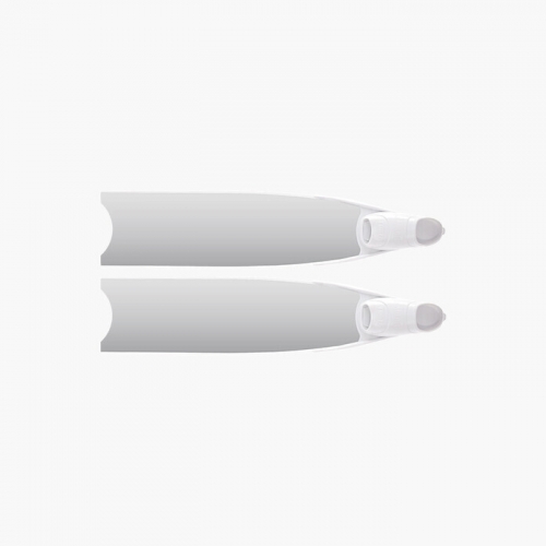 리더핀 프리다이빙 스노클링 실버 미러 바이핀 - 화이트 풋포켓 롱핀